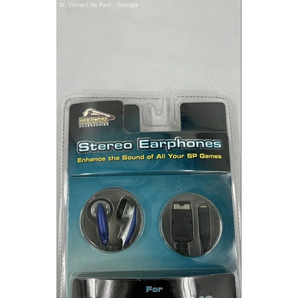 Vintage Pelican Stereo Earphones for Nintendo Gameboy Advance SP Brand New Seal